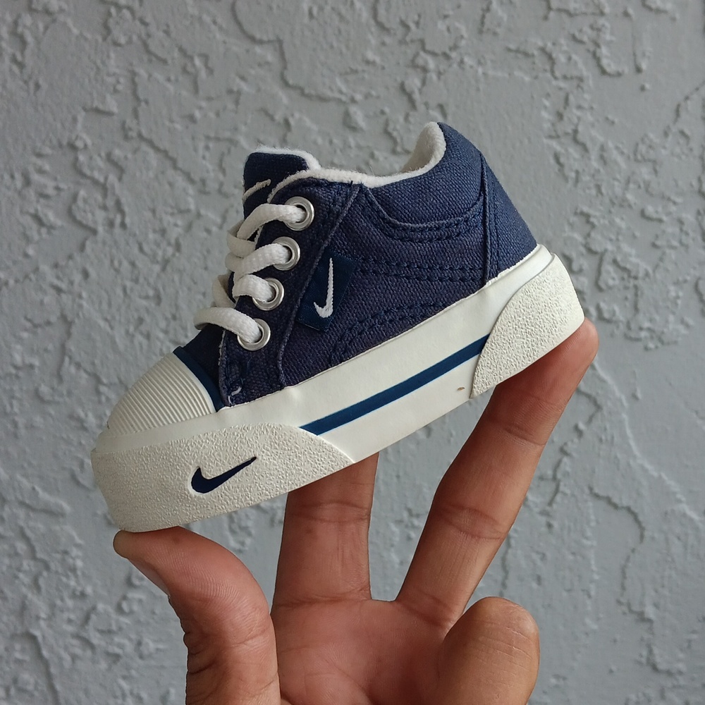 Rare Vintage 90s Nike Baby Hermosa Canvas Size 2C #850154-411 Shoes - Picture 15 of 17